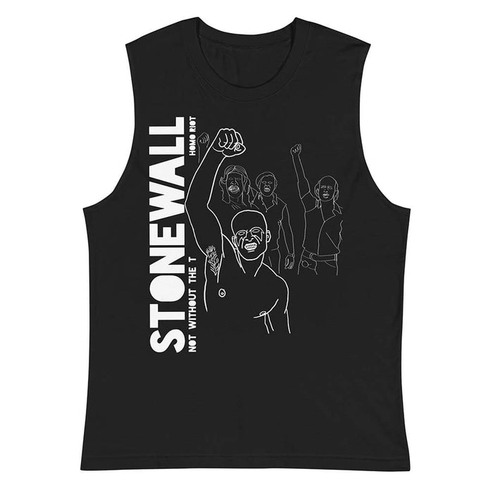 stonewall - not without the t black sleeveless