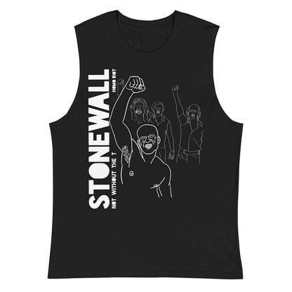stonewall - not without the t black sleeveless