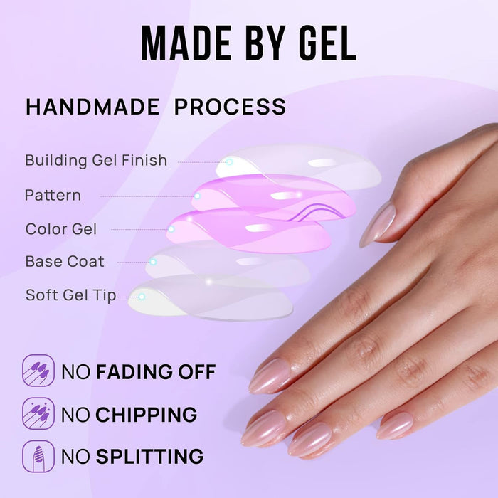 Nude Glazed | Short Almond | SALON PRESS™