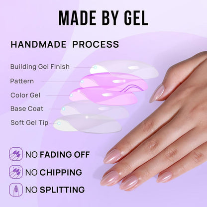 Nude Glazed | Short Almond | SALON PRESS™