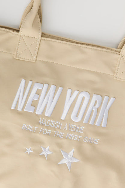 Nylon Embroidered Tote Bag