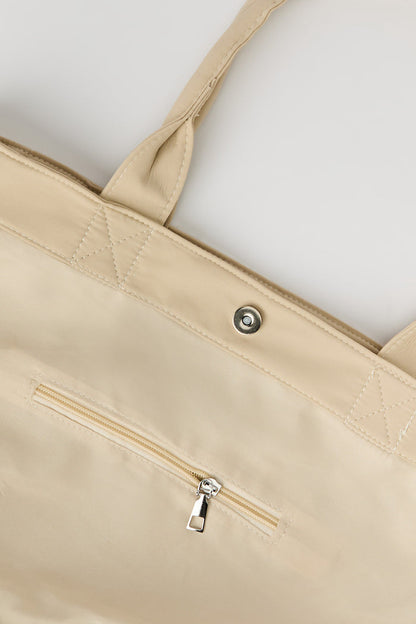 Nylon Embroidered Tote Bag