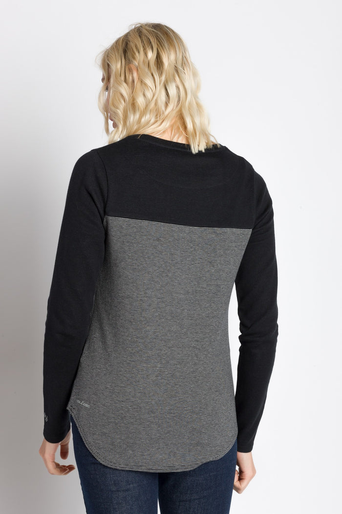 Ode | Women's Long Sleeve Plated Two Tone Top