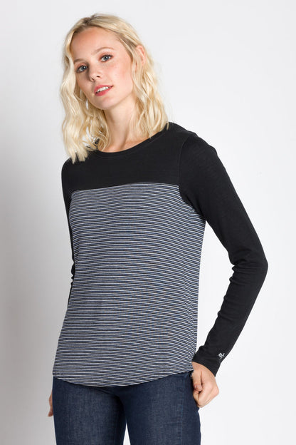 Ode | Women's Long Sleeve Plated Two Tone Top