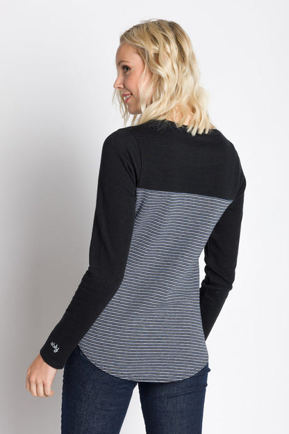 Ode | Women's Long Sleeve Plated Two Tone Top