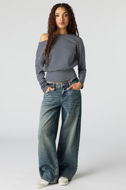 Off Shoulder Long Sleeve Top