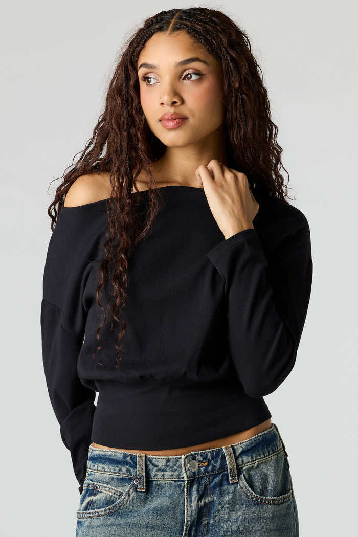 Off Shoulder Long Sleeve Top