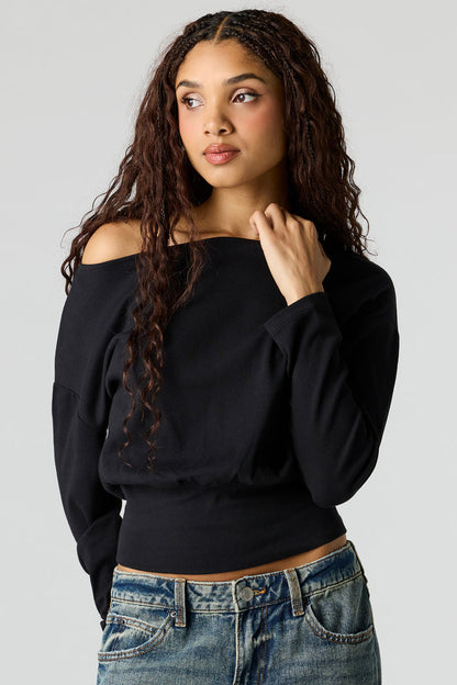 Off Shoulder Long Sleeve Top