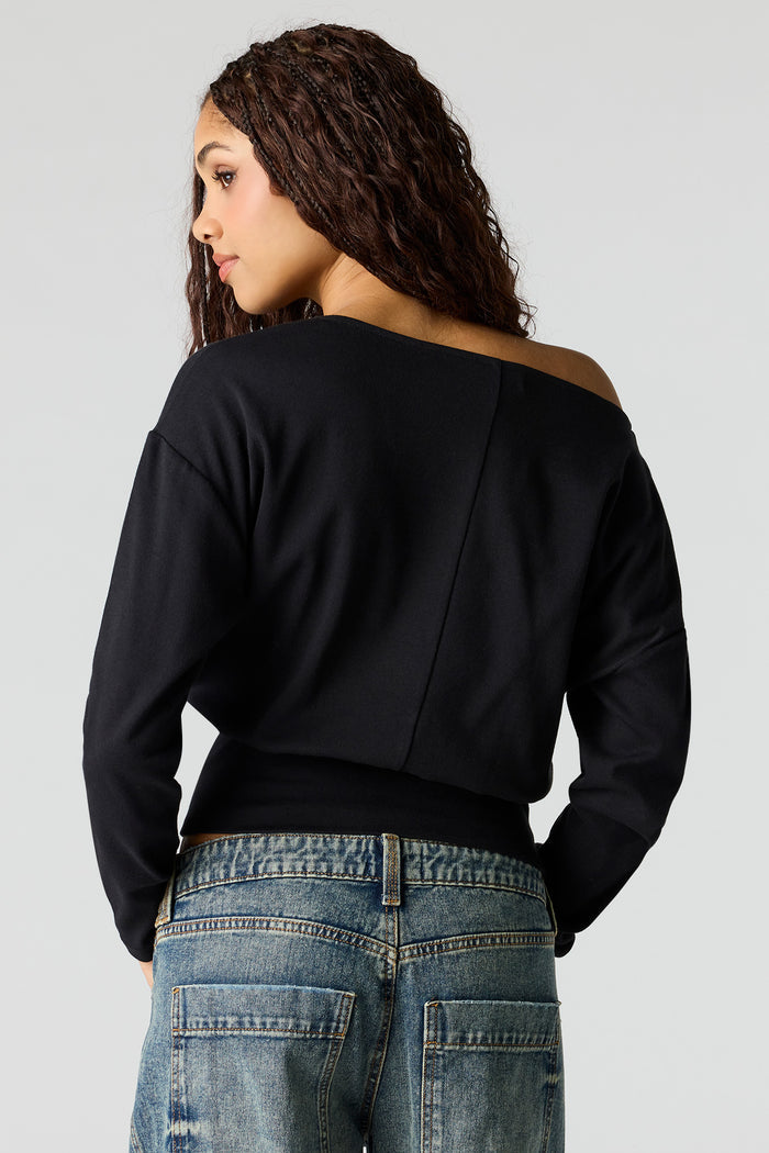 Off Shoulder Long Sleeve Top