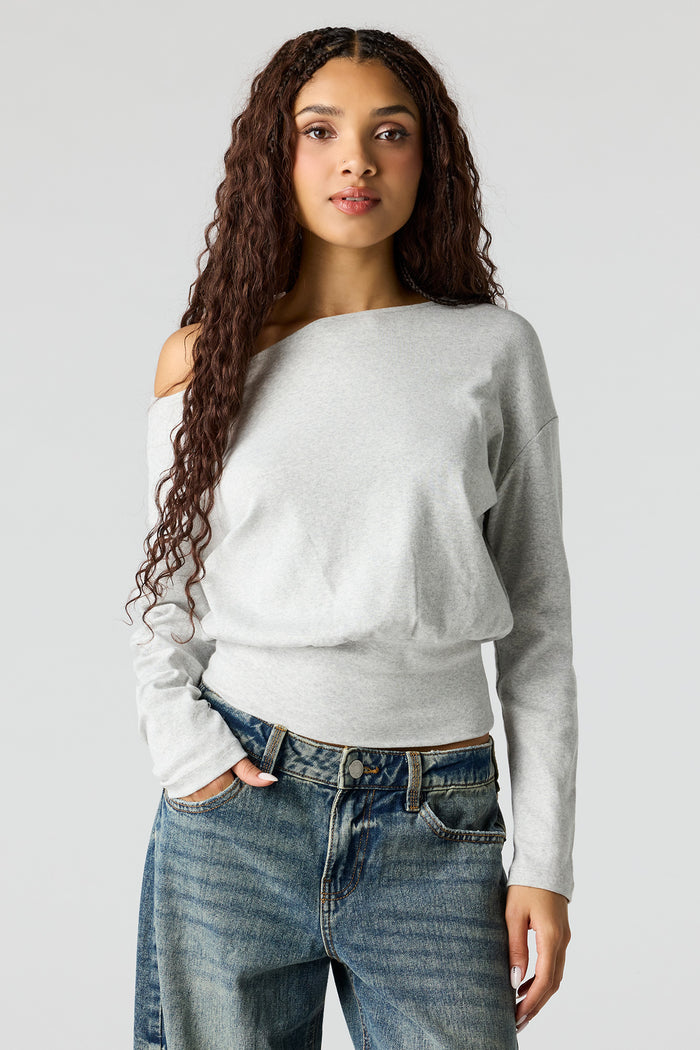 Off Shoulder Long Sleeve Top