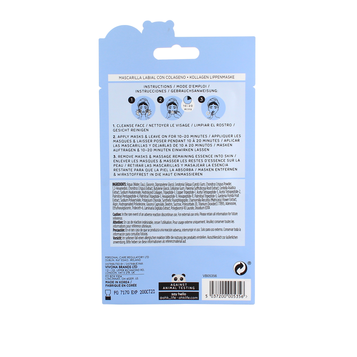 Oh K! Collagen Lip Mask - Plumps and Hydrates