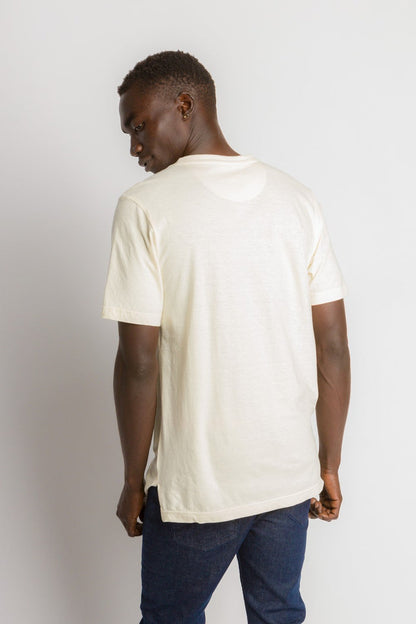 Oliver | Men's Anti-Stain Cotton Linen Blend V-Neck Pocket T-Shirt