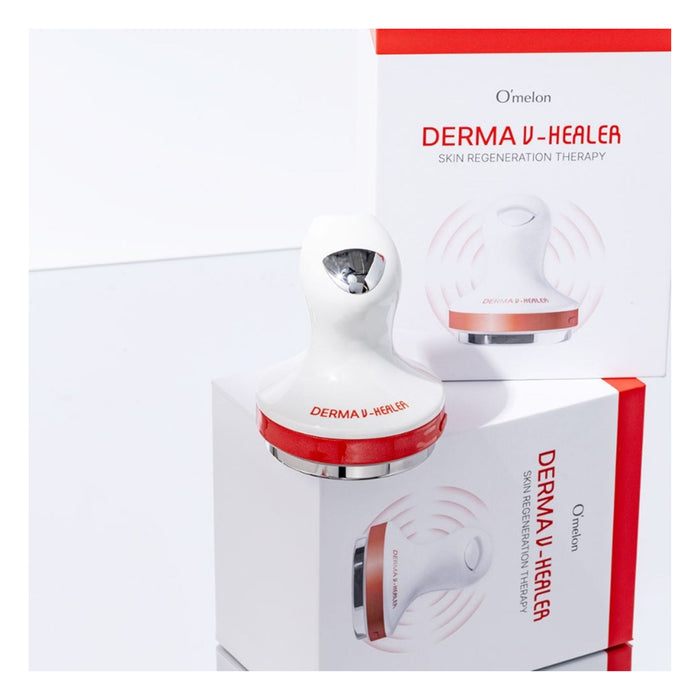 O’Melon Derma-V Healer device packaging and included accessories