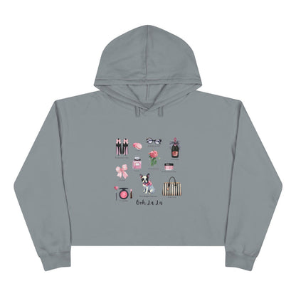 Ooh La La! French Chic Crop Hoodie