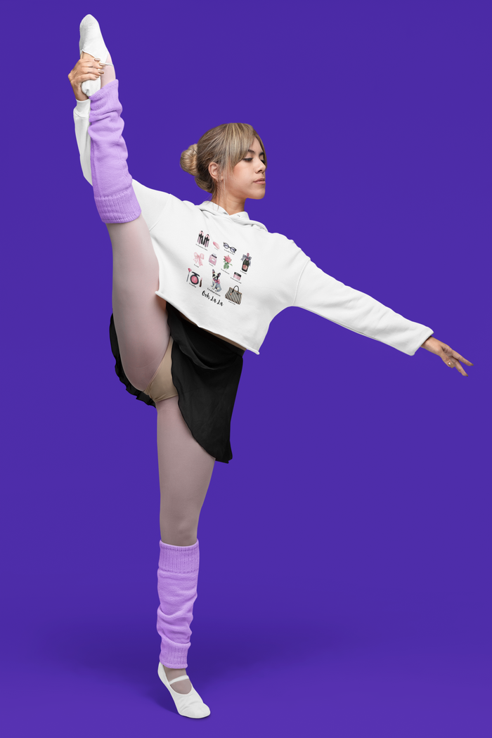 Ooh La La! French Chic Crop Hoodie