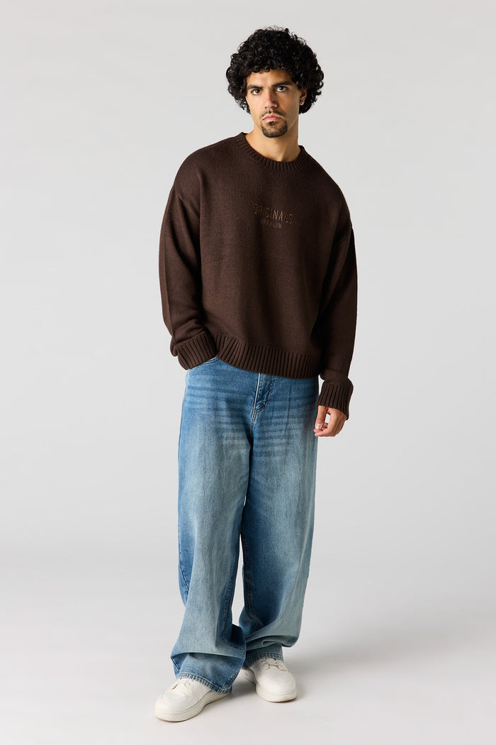 Originals Embroidered Boxy Sweater