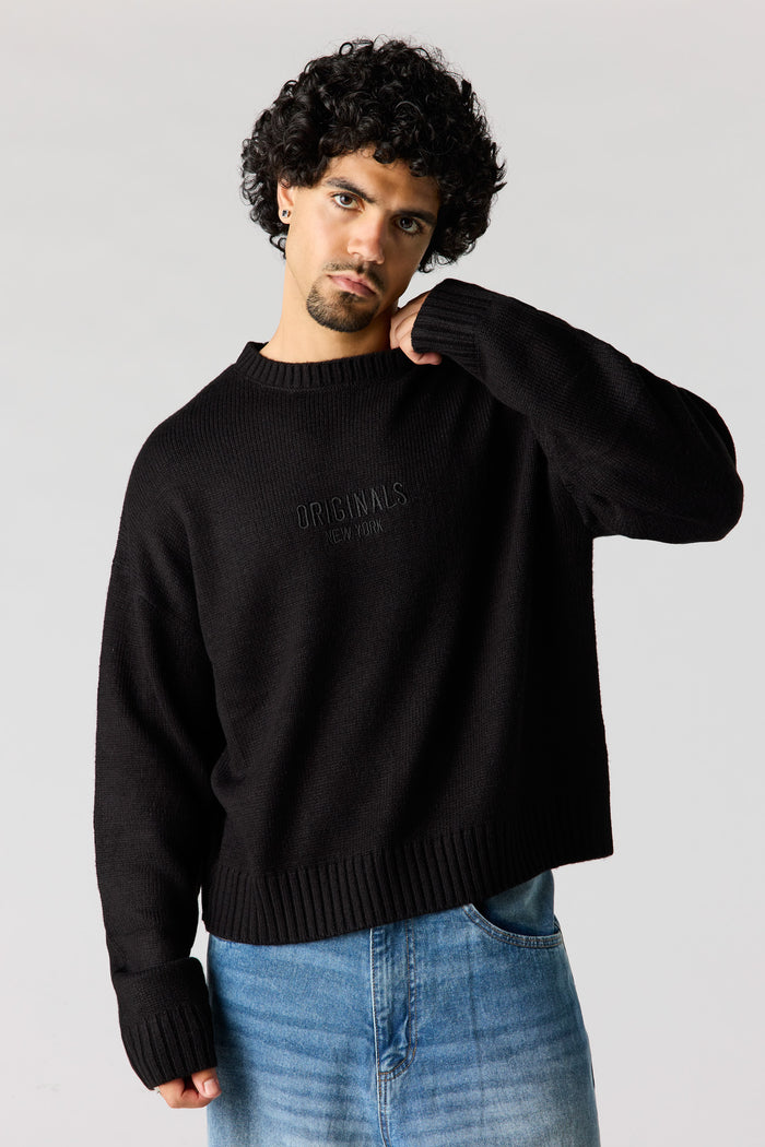 Originals Embroidered Boxy Sweater