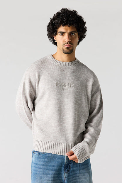 Originals Embroidered Boxy Sweater