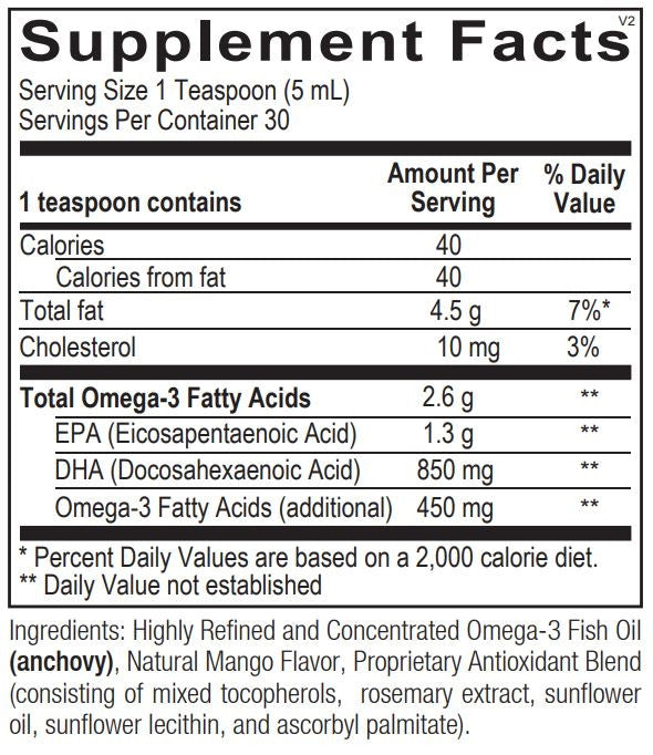 Orthomega Liquid Fish Oil by Ortho Molecular
