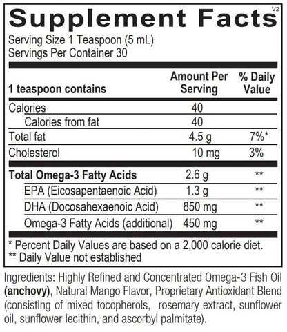 Orthomega Liquid Fish Oil by Ortho Molecular