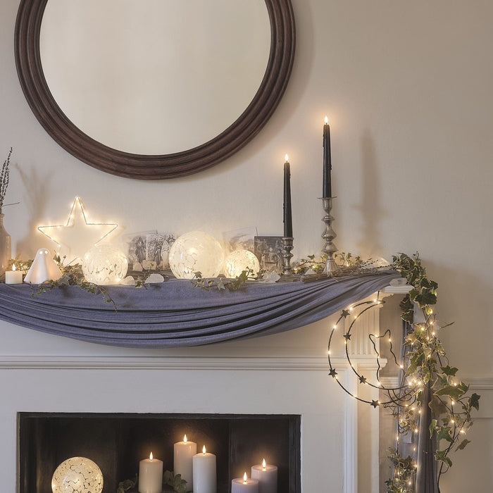 Osby Black Cat & Moon LED Halloween Silhouette Decoration
