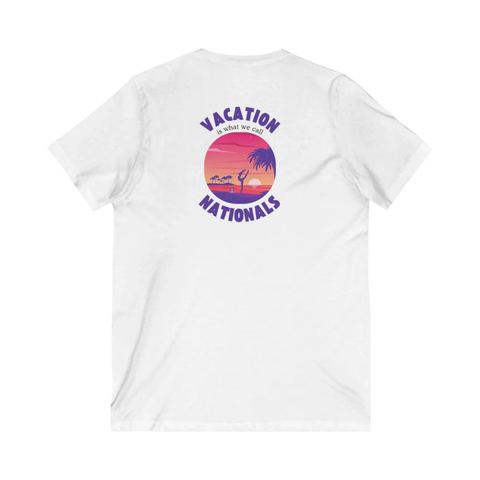 Our Vacation? It's Called Nationals! Unisex Tee - Personalizable - Whippie's