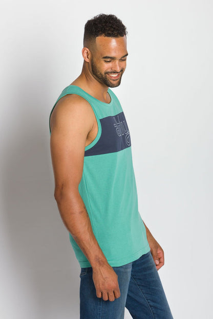 Outline Tank | Men's Cotton Mesh Tank Top