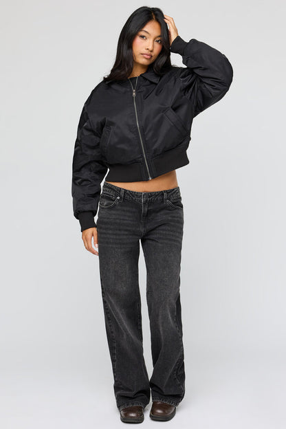 Oversized Bomber Jacket