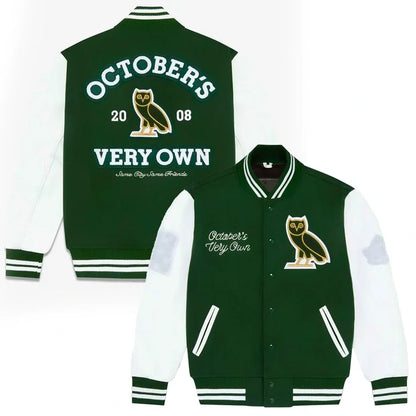 OVO Collegiate Varsity Jacket — Wool Body & Real Leather Sleeves | LevelJacket - Leveljacket