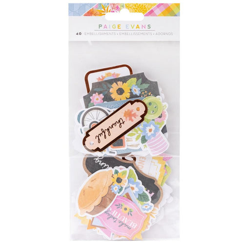 Paige Evans - Ephemera Cardstock Die-Cuts - Garden Shoppe - Icons - W/Copper Foil Accents. This package includes 40 die-cut cardstock pieces. Available at Embellish Away located in Bowmanville Ontario Canada.