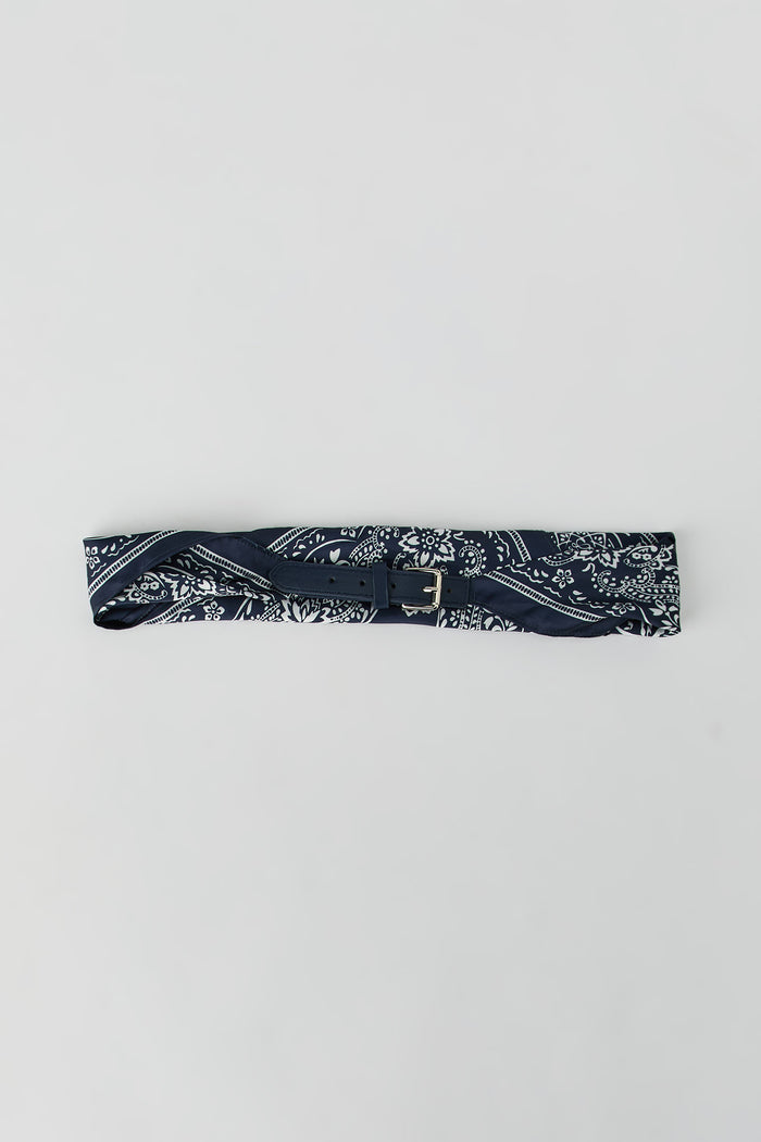 Paisley Printed Scarf Belt
