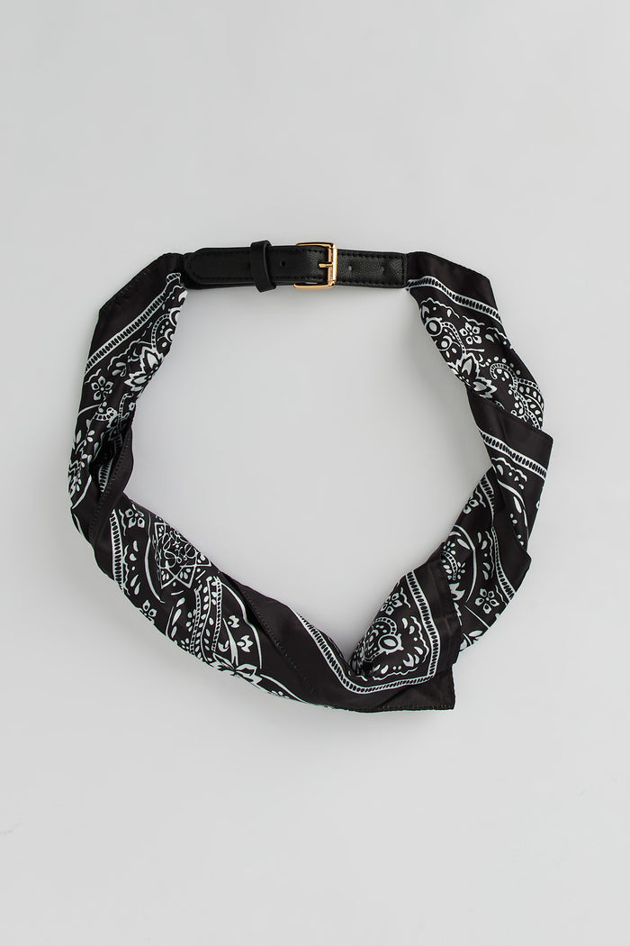 Paisley Printed Scarf Belt