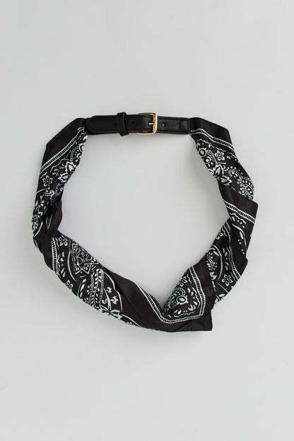 Paisley Printed Scarf Belt