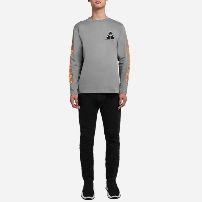 PALM ANGELS FLAMES LONG SLEEVE
