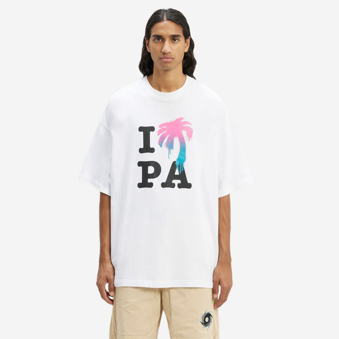 PALM ANGELS I LOVE PA T-SHIRT WHITE