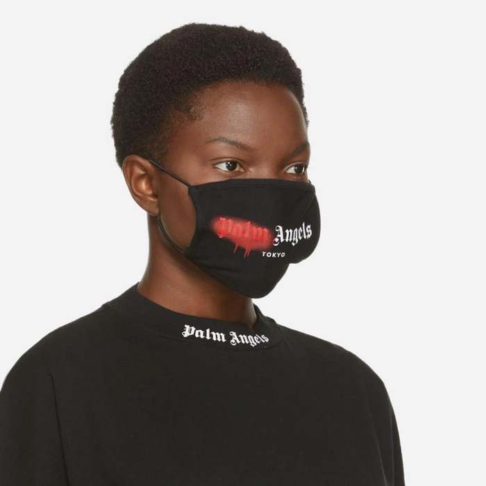 Palm Angels TOKYO SPRAY LOGO FACE MASK