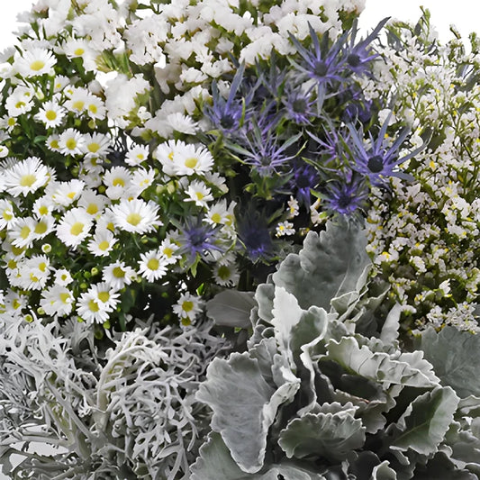 Papier Mache Textured Filler DIY Flower Kit Up Close