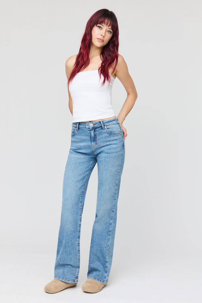 Paris Stretch High Rise Wide Leg Jean