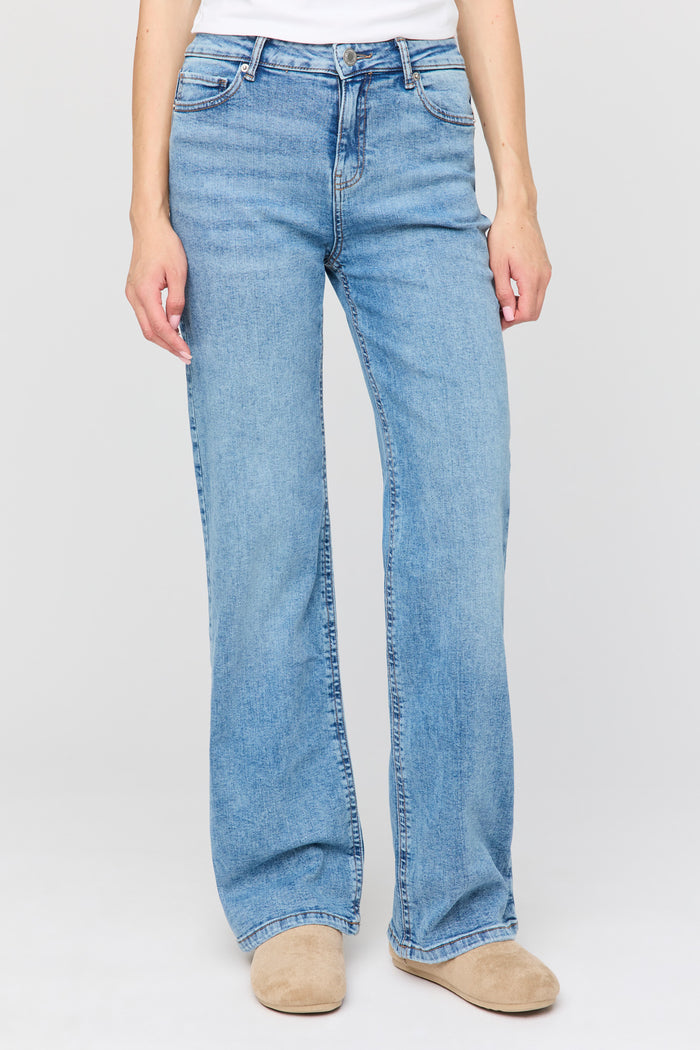 Paris Stretch High Rise Wide Leg Jean