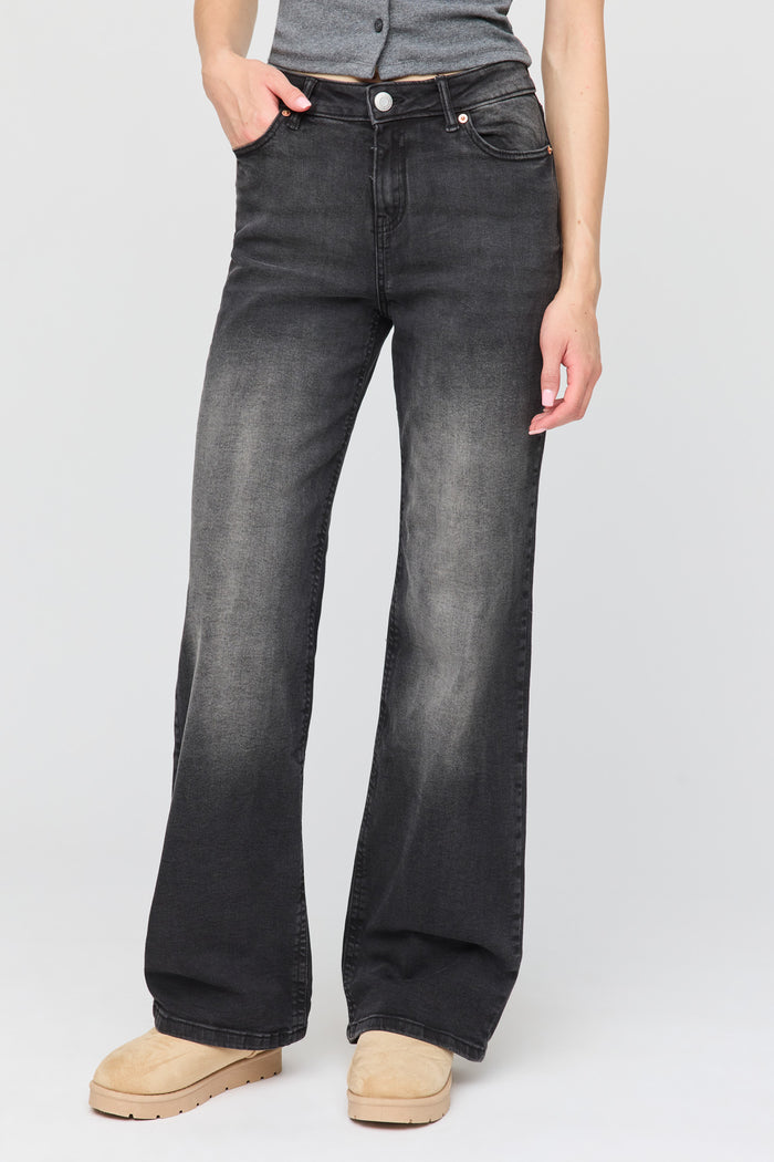Paris Stretch High Rise Wide Leg Jean