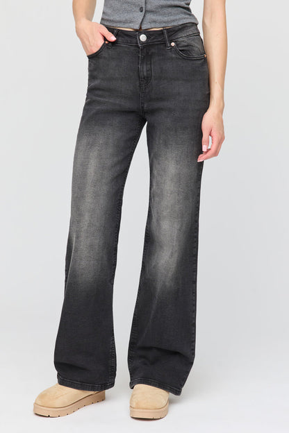 Paris Stretch High Rise Wide Leg Jean