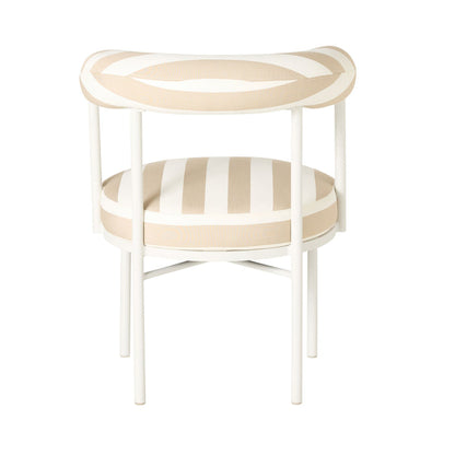 Parri Dining Chair Taupe Stripe