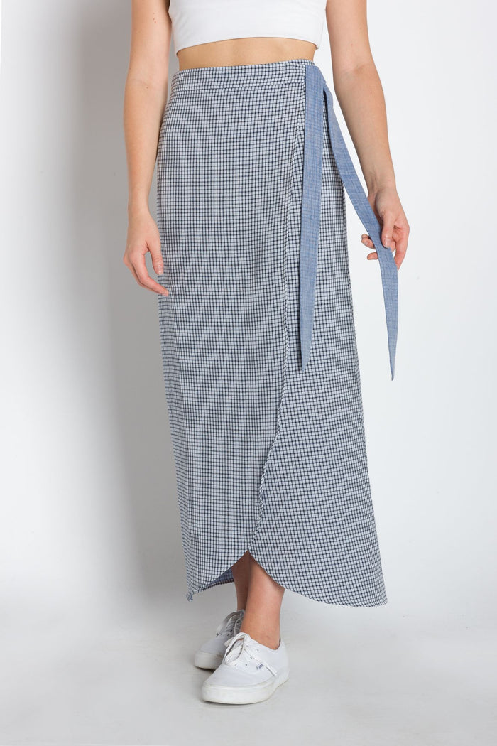 Patricia | Women's Calf Length Woven Wrap Skirt