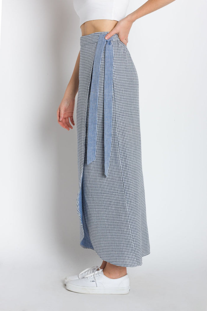 Patricia | Women's Calf Length Woven Wrap Skirt