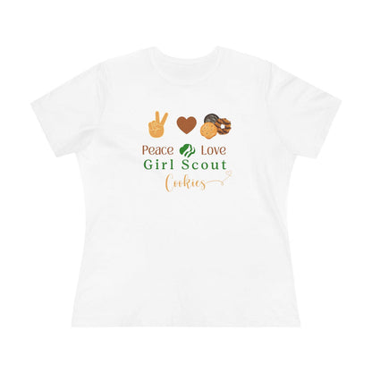 Peace, Love & Cookies Women's Tee - Spread the Love (and Cookies)! ✌️💖🍪 - Whippie's