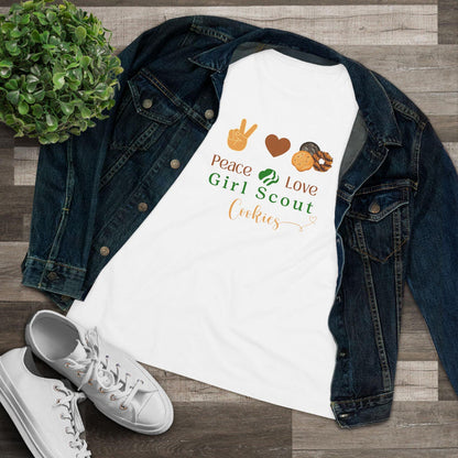 Peace, Love & Cookies Women's Tee - Spread the Love (and Cookies)! ✌️💖🍪 - Whippie's
