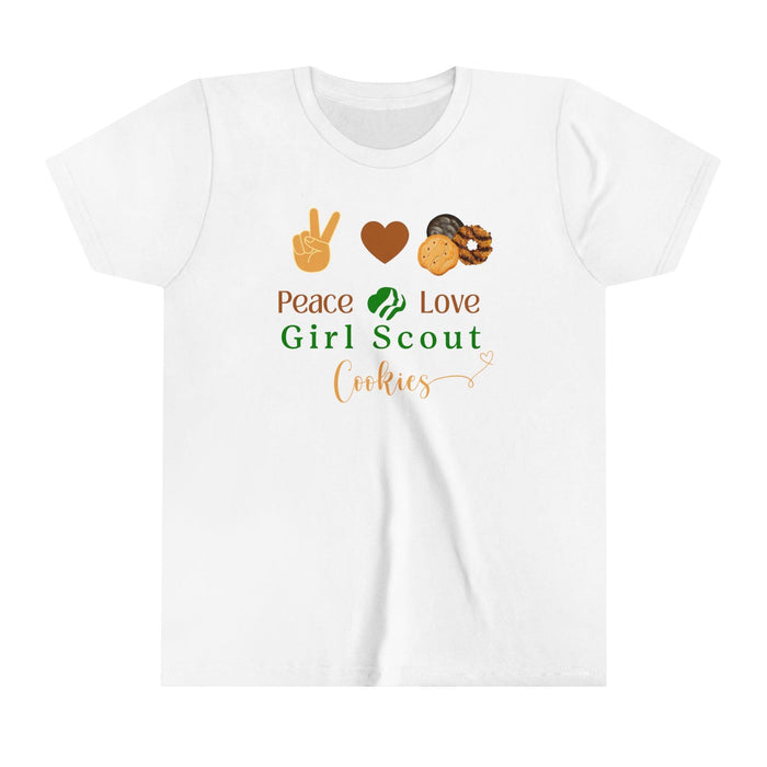 Peace, Love & Cookies Youth Tee - Spread the Love (and Cookies)! ✌️💖🍪 - Whippie's