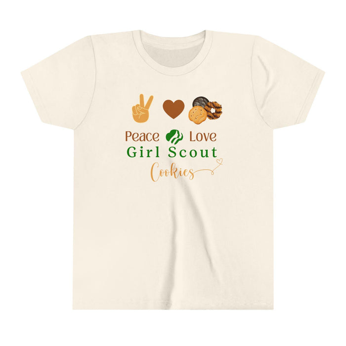 Peace, Love & Cookies Youth Tee - Spread the Love (and Cookies)! ✌️💖🍪 - Whippie's