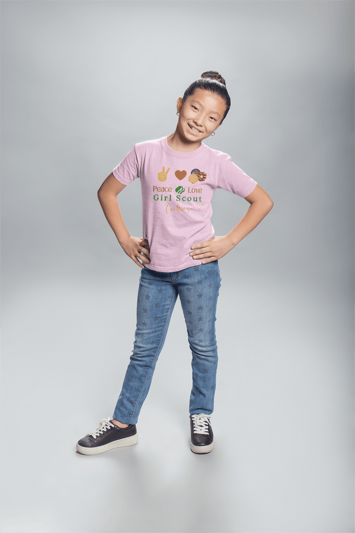 Peace, Love & Cookies Youth Tee - Spread the Love (and Cookies)! ✌️💖🍪 - Whippie's