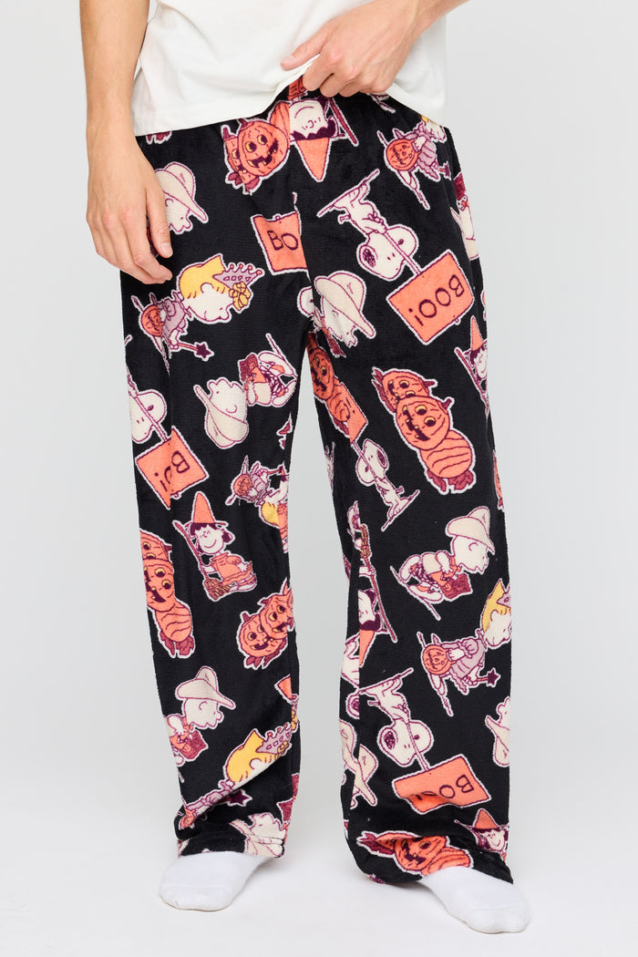 Peanuts Snoopy Halloween Plush Pajama Pant